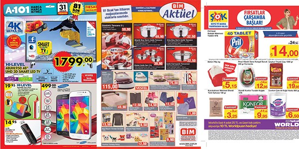A101, ŞOK ve BİM fırsat ürünleri - 30-05