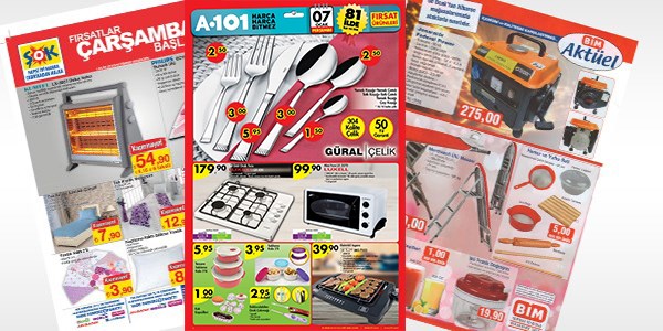 A101, ŞOK ve BİM fırsat ürünleri - 6-12