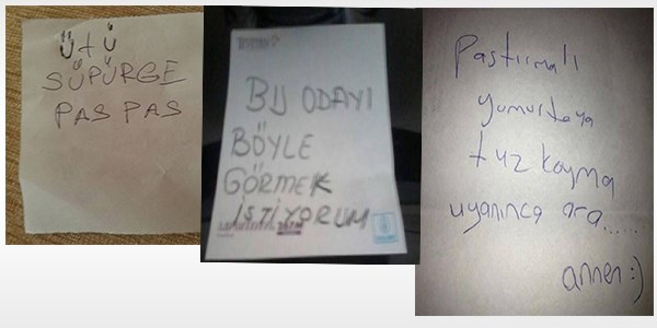 Annelerden güldüren notlar