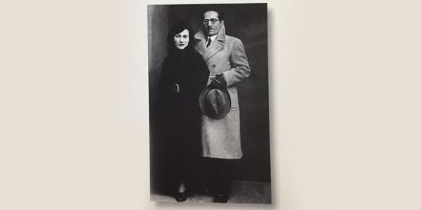 Sadberk Koç ve Vehbi Koç Queen Elizabeth vapurunda. 1949.