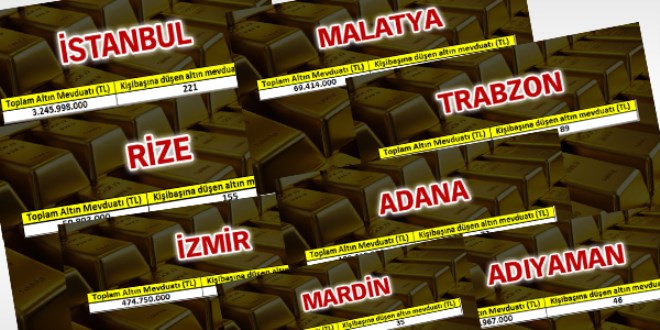 Altın zengini şehirler!