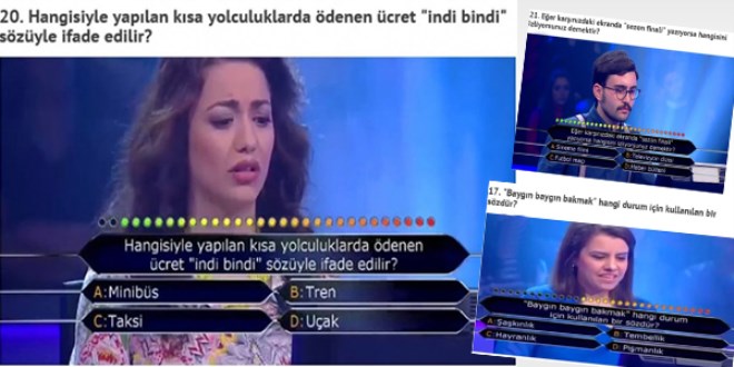 Bu soruları bilemediler