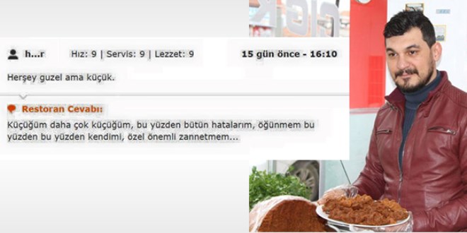 Çiğ köftecinin efsane cevapları