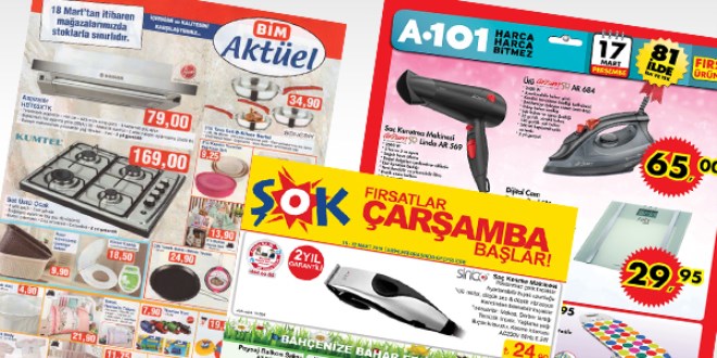 A101, ŞOK ve BİM fırsat ürünleri / 16-22