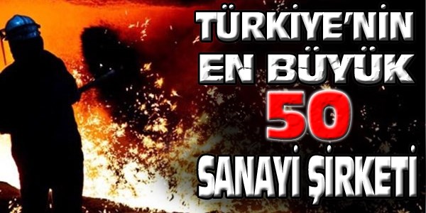 Türkiye'nin en büyük 50 sanayi şirketi