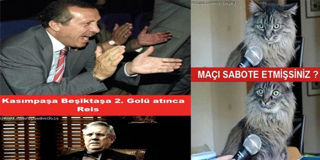 Beşiktaş yenilince capsler coştu!