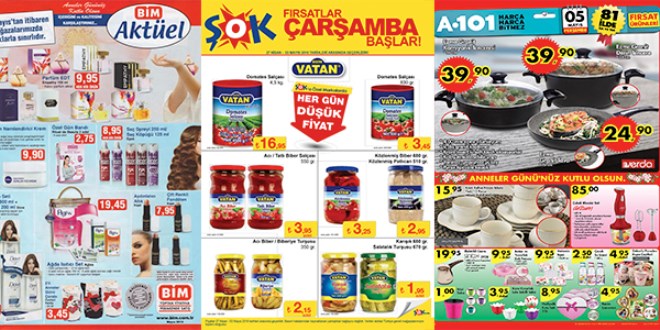 A101, ŞOK ve BİM fırsat ürünleri / 03-07