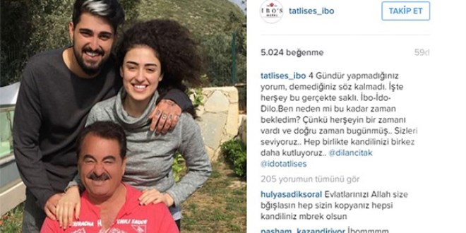 Tatlıses ilk kez kızı Dilan Çıtak'la fotoğrafını paylaştı