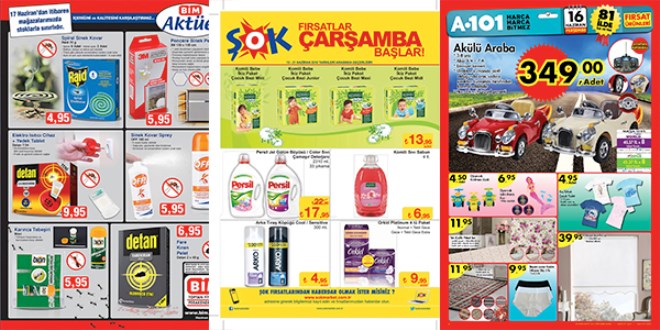A101, ŞOK ve BİM fırsat ürünleri / 16-20