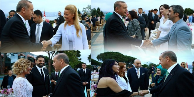 Ünlüler, Erdoğan'ın iftarında