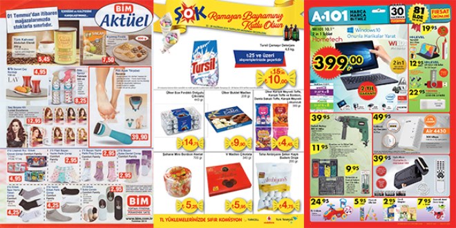 A101, ŞOK ve BİM fırsat ürünleri / 27-04