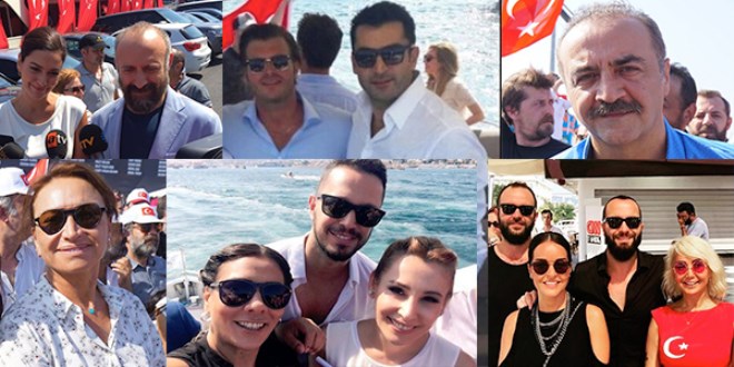 Demokrasi Mitingi'ne ünlüler akın etti!