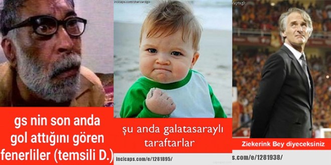 Galatasaray 90+4'te attı, capsler patladı