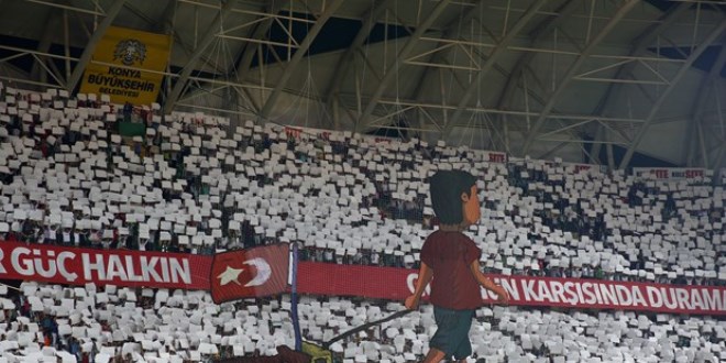 Konya'da çok anlamlı koreografi