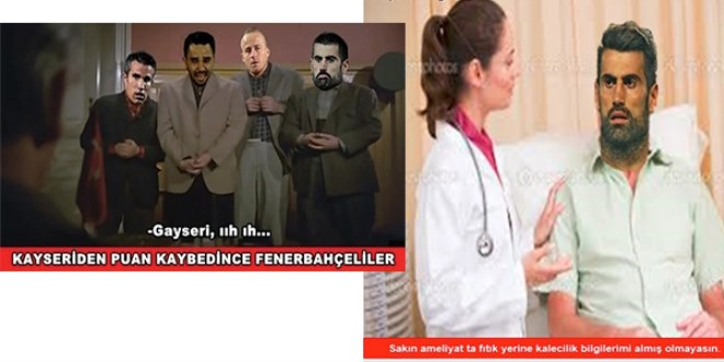 Fenerbahçe yine puan kaybetti capsler patladı