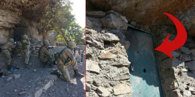 PKK mağarasından çıkanlar askeri şaşkına çevirdi