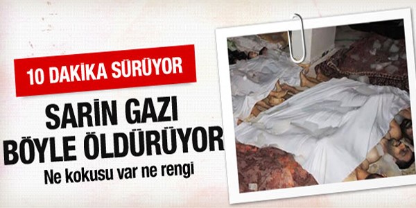 Sarin gazının bir damlası öldürüyor!