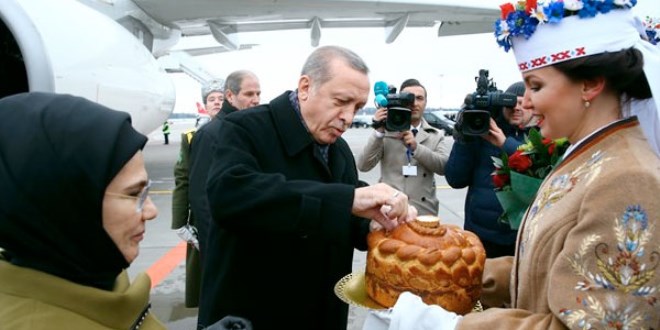 Cumhurbaşkanı'na ilginç karşılama!