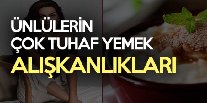 Tuhaf yemek zevkleri