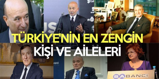 Türkiye'nin en zengin kişi ve aileleri