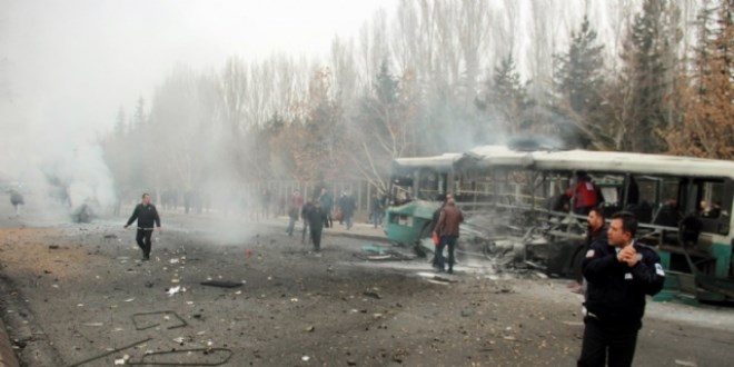 Kayseri'de terör saldırısı olay yerinden ilk görüntüler