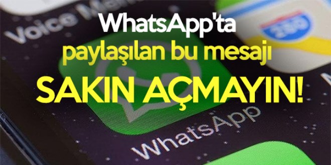 Bu mesaja dikkat