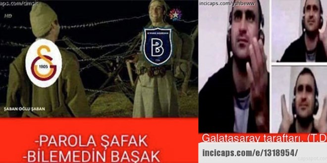 Başakşehir-G.Saray maçının capsleri