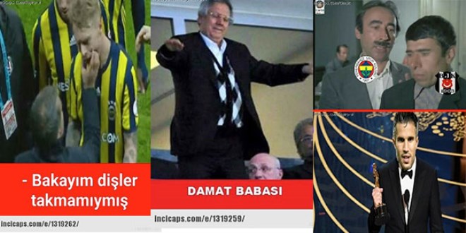 Beşiktaş Fenerbahçe maçının capsleri