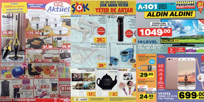 A101, ŞOK ve BİM fırsat ürünleri / 20-27