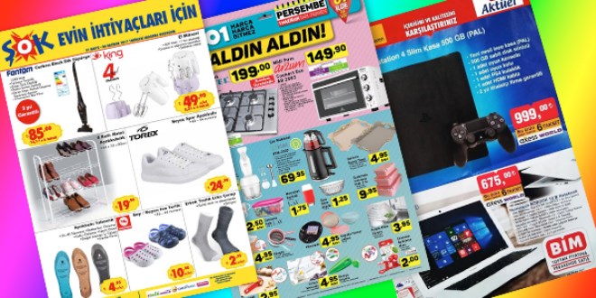 A101, ŞOK ve BİM fırsat ürünleri