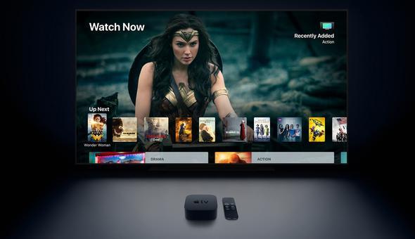 Sıra yeni Apple TV'ye geldi. Bu kez yeni cihazın adı Apple TV 4K oldu! 4K ekran çözünürlüğe sahip. HDR teknolojisine yani Yüksek Dinamik Aralığa (High Dynamic Range) sahip. Bu sayede ışık dengesi çok daha iyi olacak. Renkler daha keskin sunulacak. iPad Pro modellerinde yer alan A10x işlemci olacak. Bir önceki modele göre 2 kat işlemci, 4 kat da grafik işlemci hızına sahip.