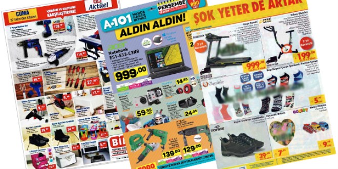 ŞOK, A101 ve BİM Fırsat Ürünleri