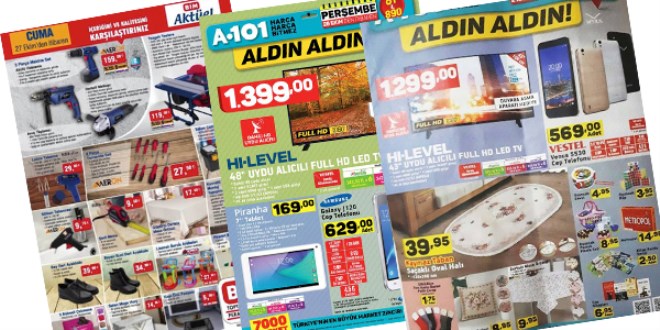 ŞOK, A101 ve BİM Fırsat Ürünleri