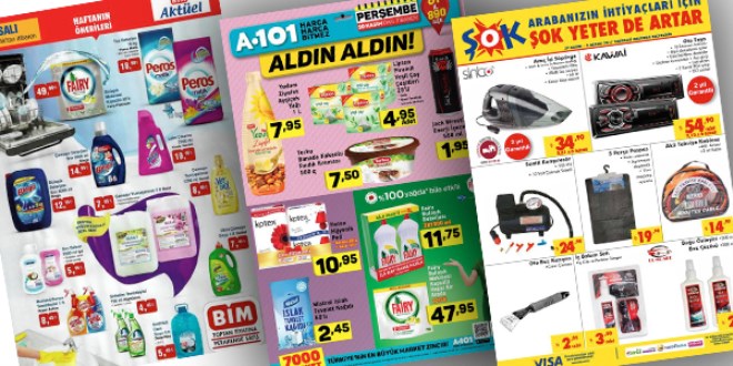 ŞOK, A101 ve BİM Fırsat Ürünleri