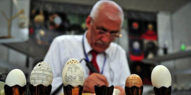 Yumurta kabuğundan inanılmaz sanat