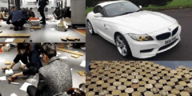 Lüks otomobilin peşinatını bozuk para ile ödedi