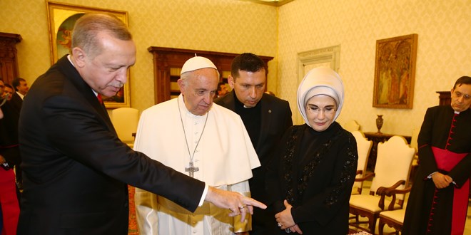 Erdoğan-Papa görüşmesinden ilginç detay!