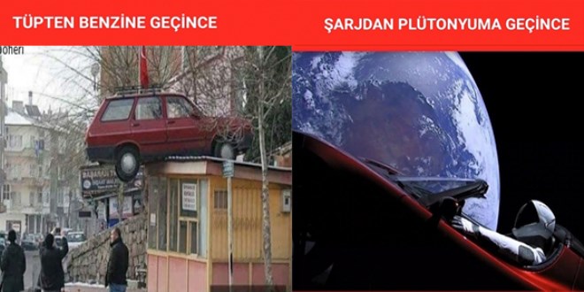Elon Musk, Tesla otomobili uzaya gönderdi capsler coştu