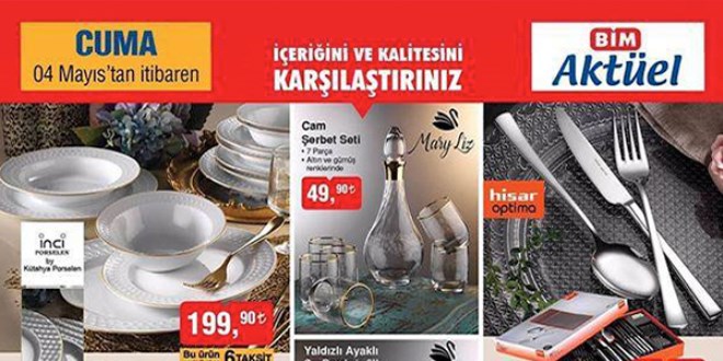 ŞOK, A101 ve BİM Fırsat Ürünleri