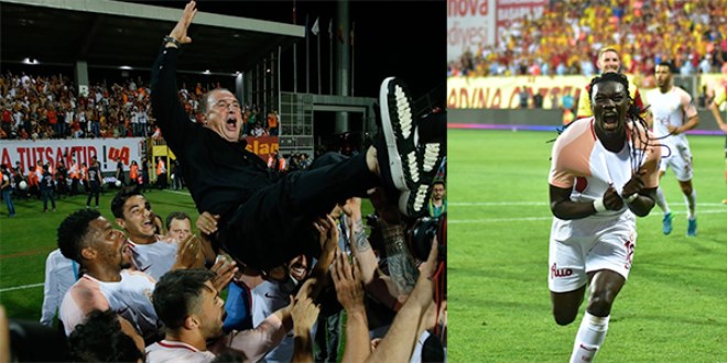 Galatasaray'ın şampiyonluk coşkusu...