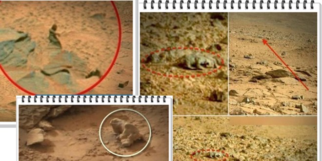 Mars fotoğraflarındaki gizemli cisimler