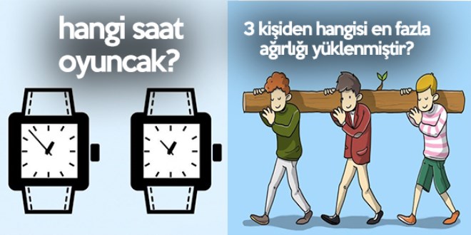 Sosyal medyada oldukça popüler zeka soruları