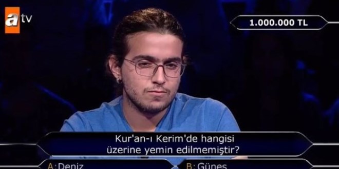 1 milyonluk soruyu gördü!