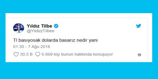 Yıldız Tilbe'den sosyal medyayı sallayan tweet