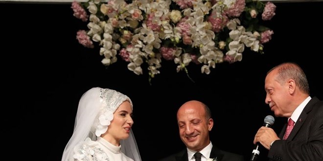 Erdoğan ve Yıldırım nikah şahidi oldu