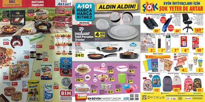ŞOK, A101 ve BİM Fırsat Ürünleri