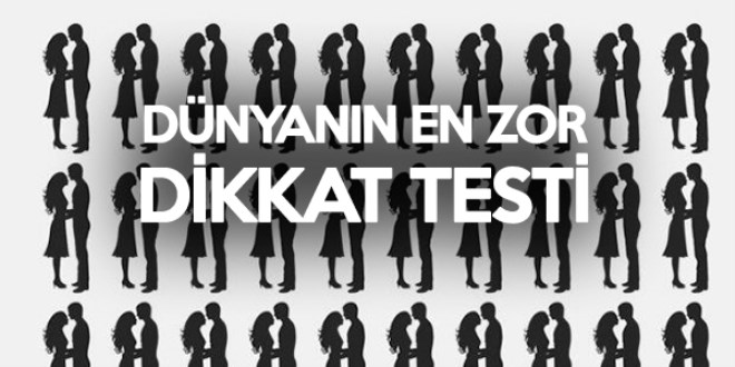 Dünyanın en zor dikkat testi