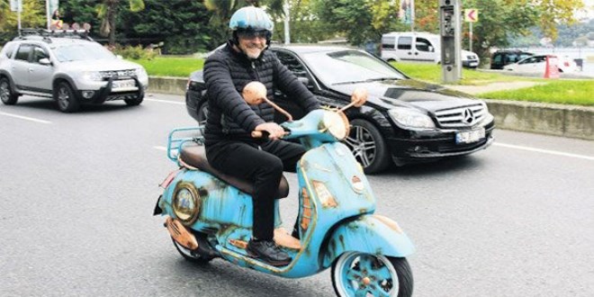 Beyazıt Öztürk'ün motosikletinde dikkat çeken detay