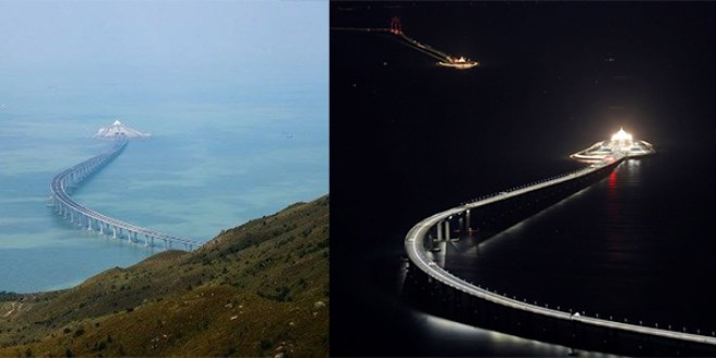 Çin dünyanın en uzun deniz köprüsünü açtı