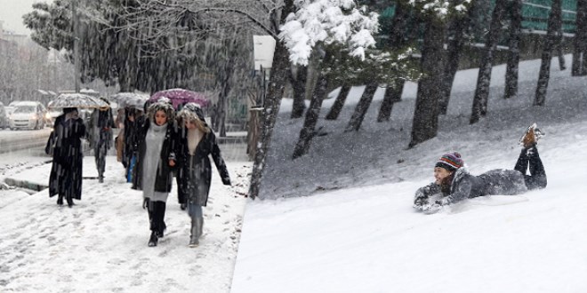 İşte il ve ilçelerde kar tatili ilan edilen okullar?